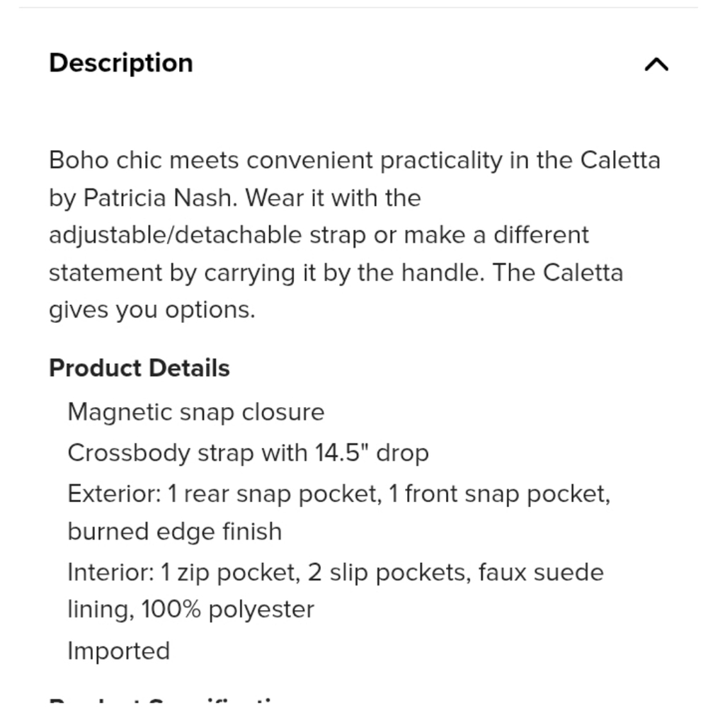 PATRICIA NASH Caletta Crossbody Bag - Picture 14 of 14